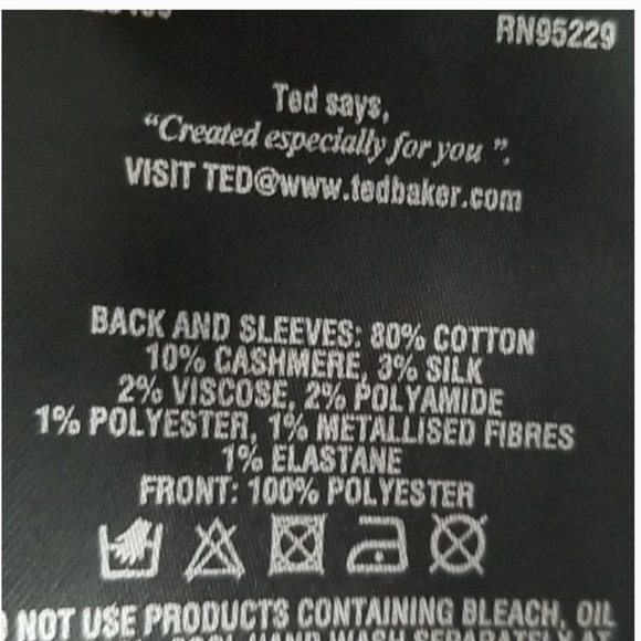 Ted Baker Bracha Waterfall black sweater top blouse size 2 nwot - Picture 14 of 14